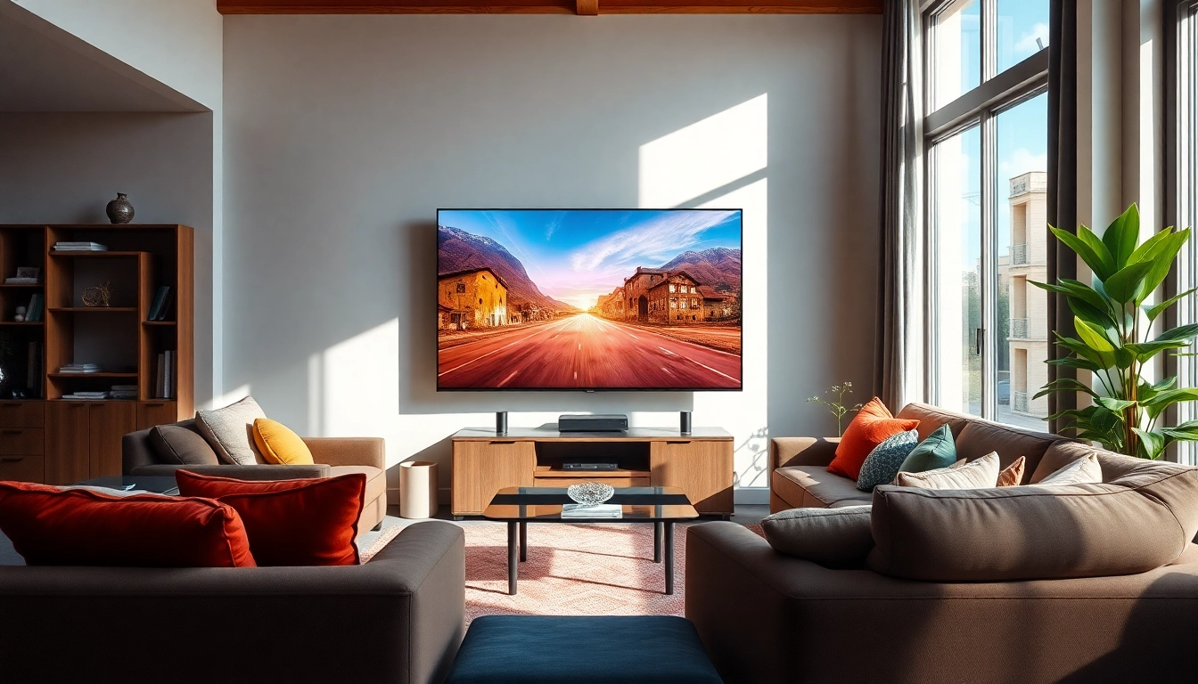 Découvrez l'abonnement iptv 12 mois​ avec une configuration moderne dans un salon confortable.