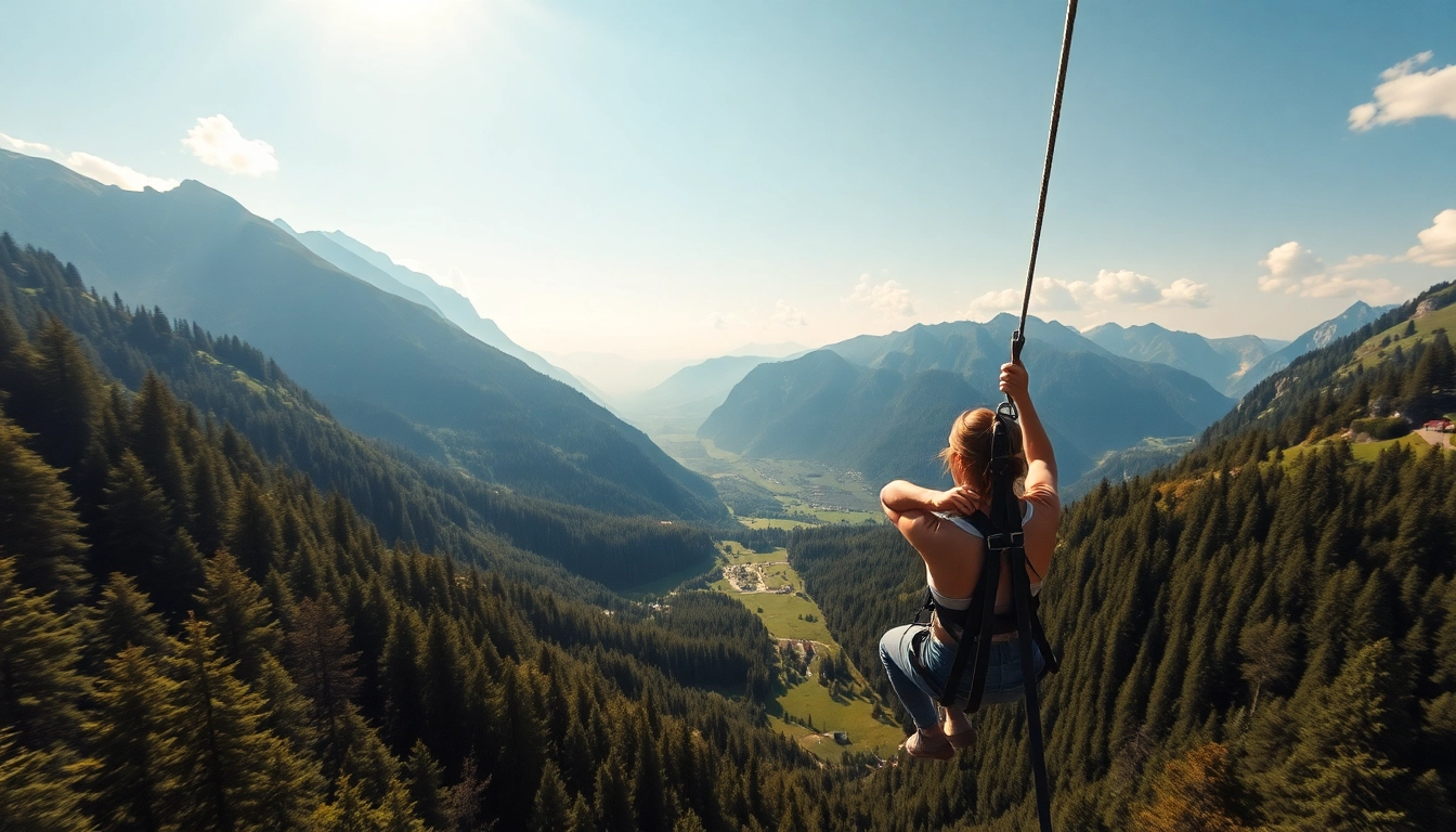 Bovec zipline s thrilling razgledom nad Učja dolino in adrenalinsko avanturo.